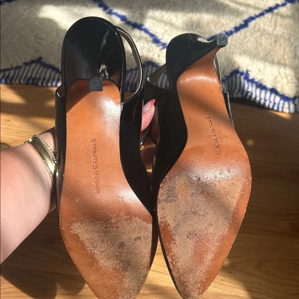 Vintage patent Black leather Heels - Picture 4 of 5